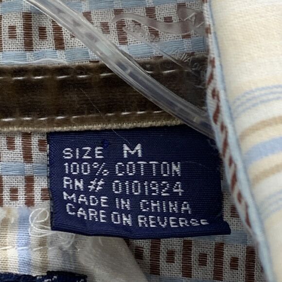 Men's English Laundry Medium Shirt Long Sleeve Button Front Cotton Embroidered - Picture 7 of 12